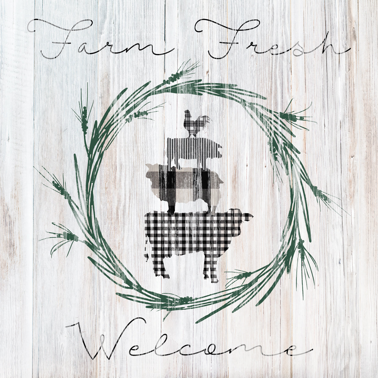 Farm Fresh Welcome Wreath