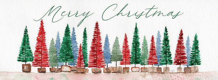 Green bottle brush merry christmas