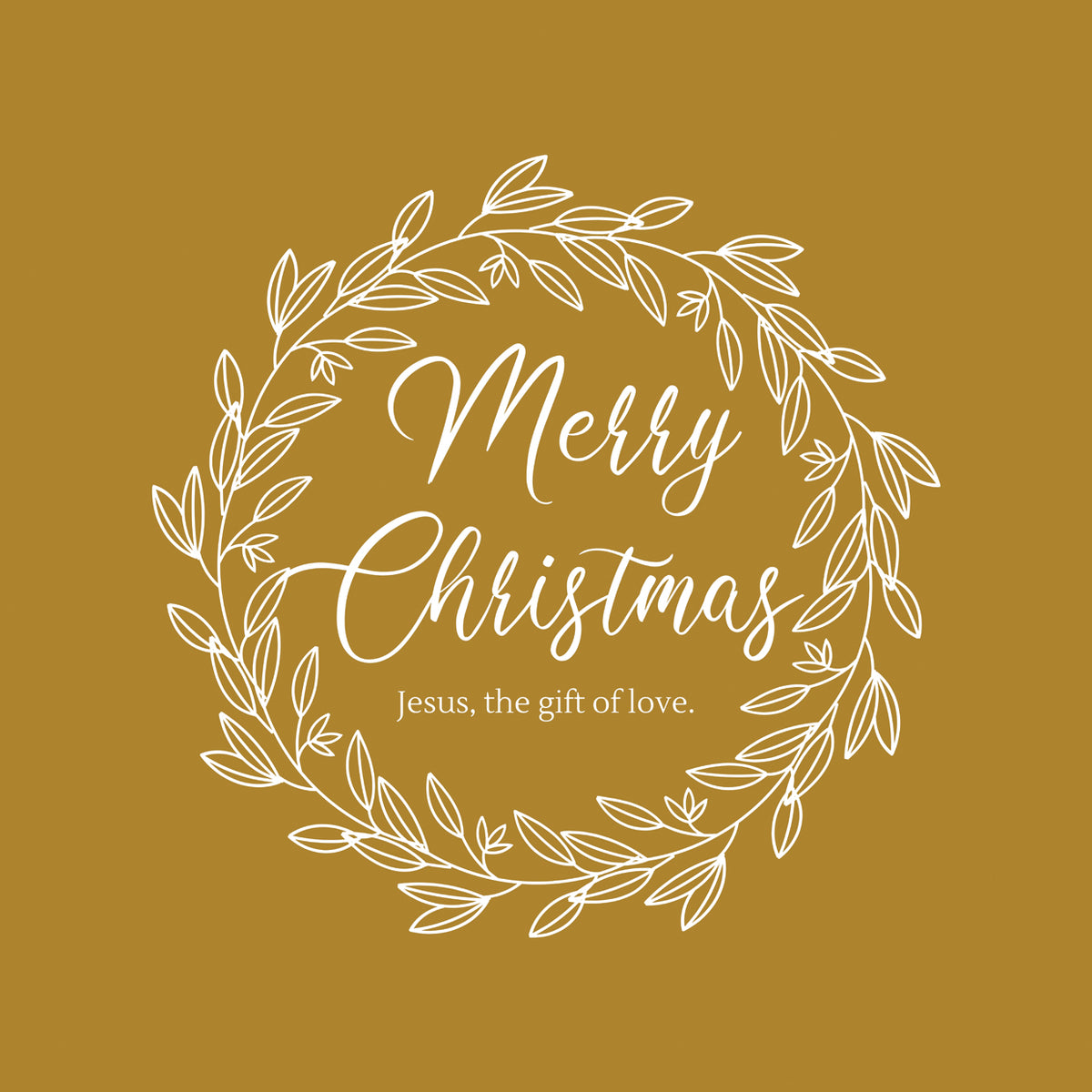 Merry Christmas - Gold