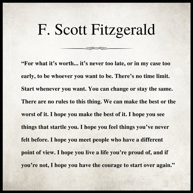 F. Scott Fitzgerald