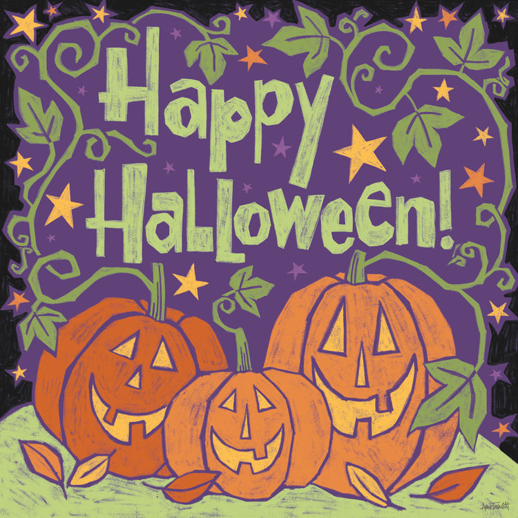 Three Halloween Pumpkins I