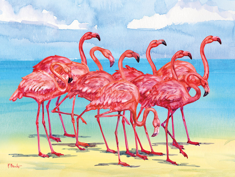 Hilo Flamingos Horizontal – Beach