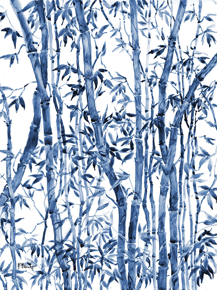 Bamboo Grove Vertical – Blue