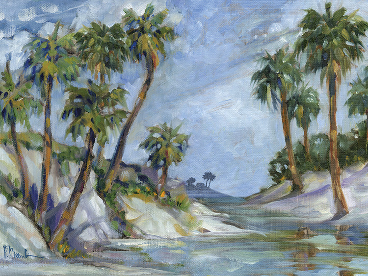 Impressions of Palms – Waters Edge Horizontal