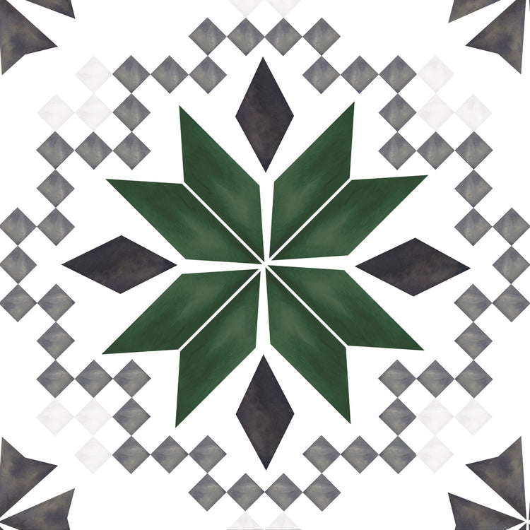 Watercolor Christmas Pattern I Evergreen