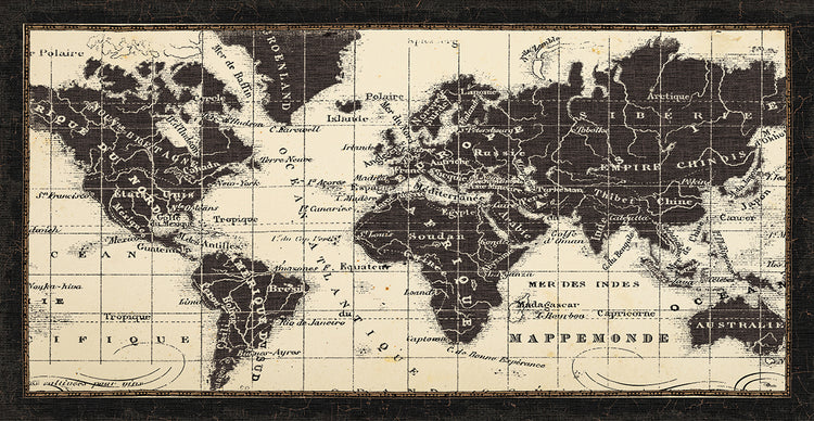 Old World Map Parchment