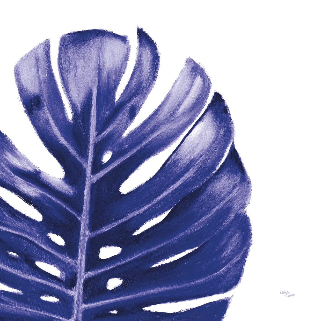 Statement Palms IV Indigo