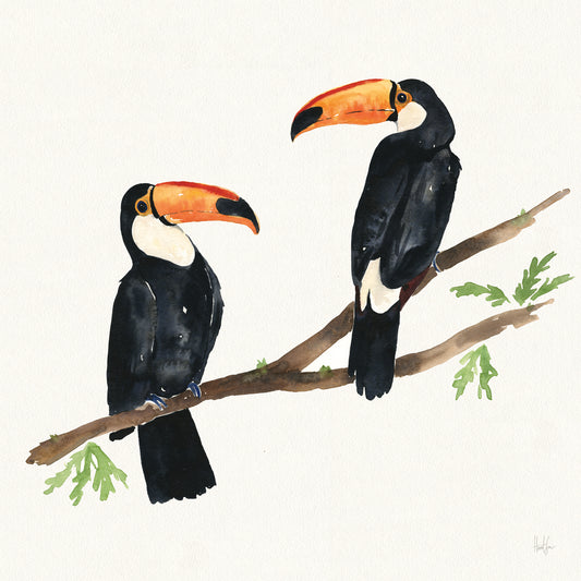 Tropical Fun Bird I Canvas Print