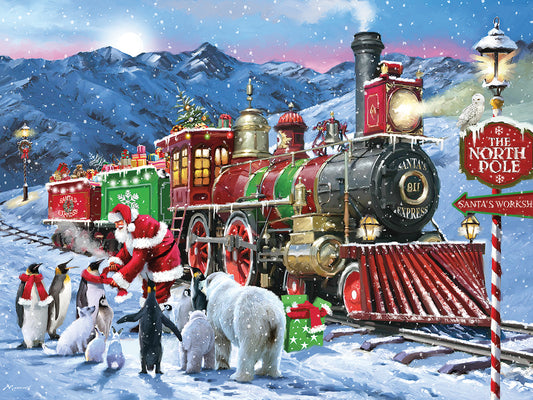 Santa Express North Pole Canvas Print