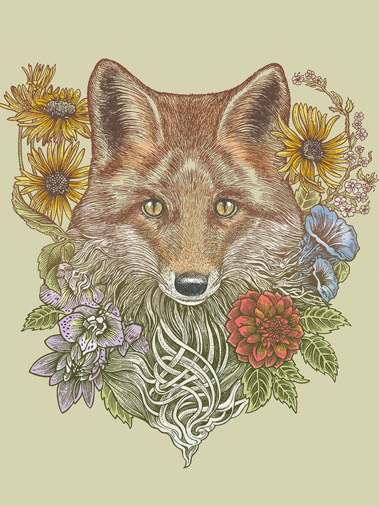 Fox Garden Canvas Print