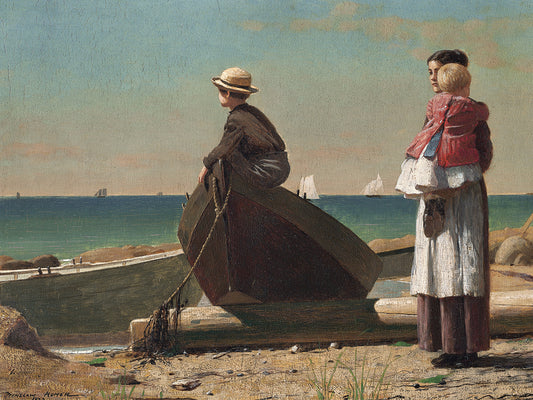 Dad’s Coming! (1873) Canvas Print