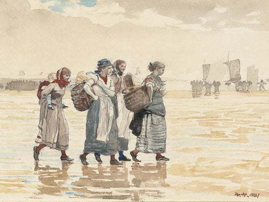 Four Fishwives on the Beach (1881)