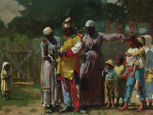 Dressing for the Carnival (1877) Canvas Print