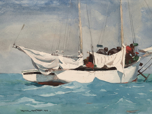 Key West, Hauling Anchor (1903) Canvas Print