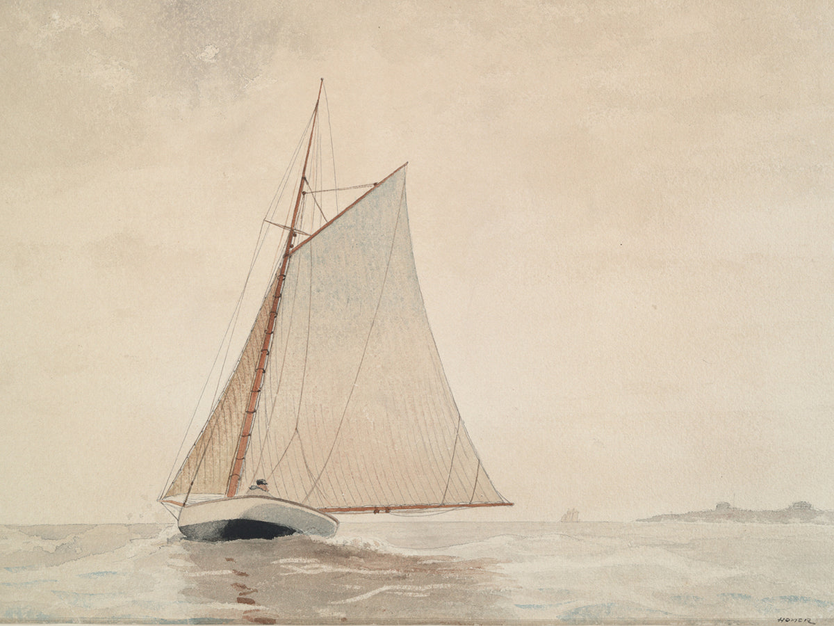 Sailing off Gloucester (ca. 1880)