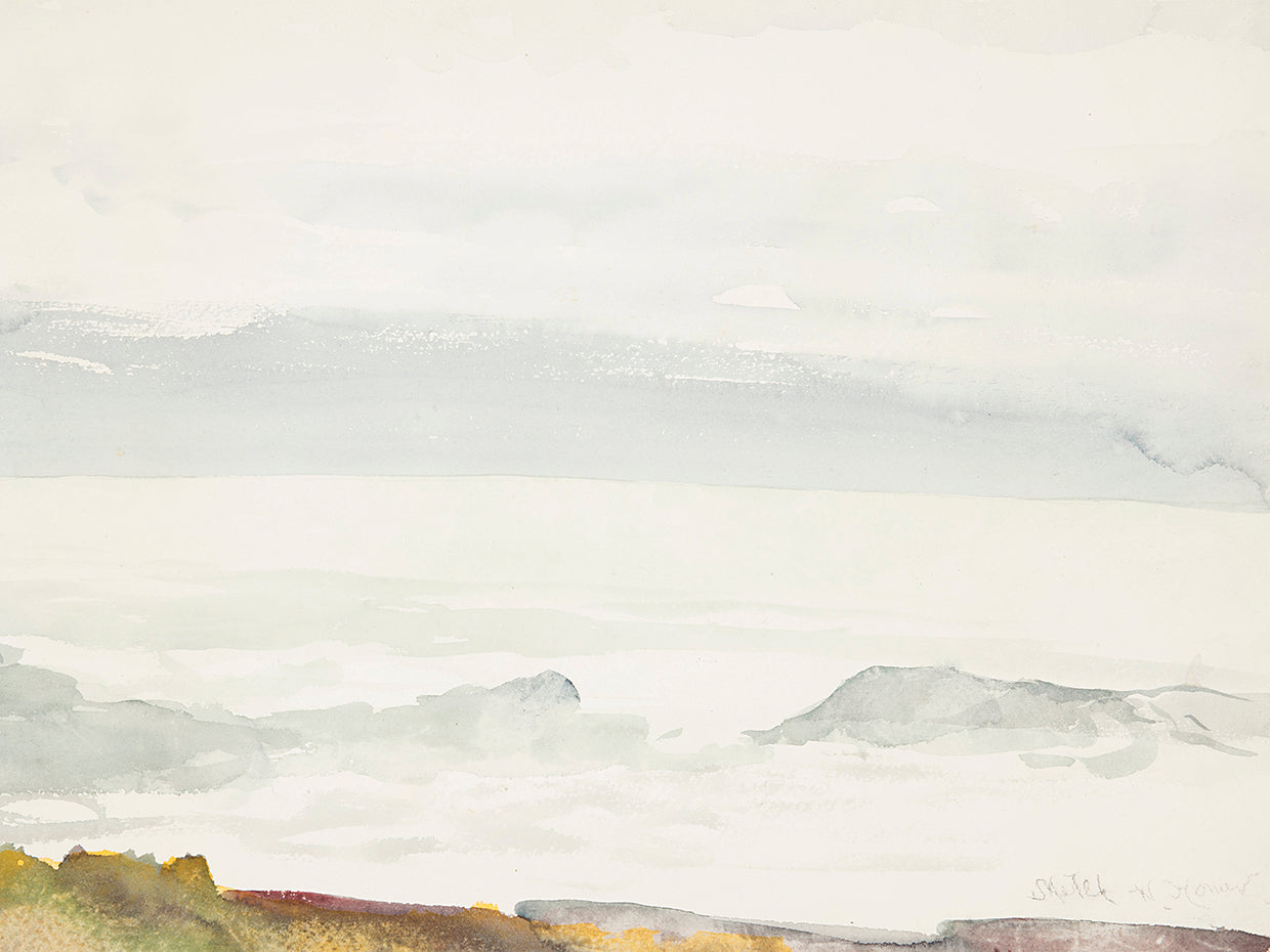 Ocean Seen from a Cliff, Prout’s Neck, Maine (1894)