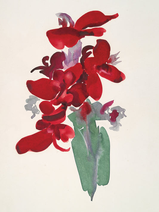 O'Keeffe Red Canna (1915) Canvas Print