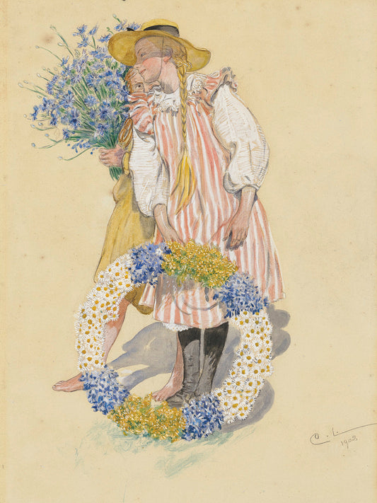 Lisbeth och Brita (1902) Canvas Print