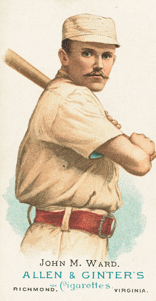 John M. Ward, New York Giants, baseball card portrait Canvas Print
