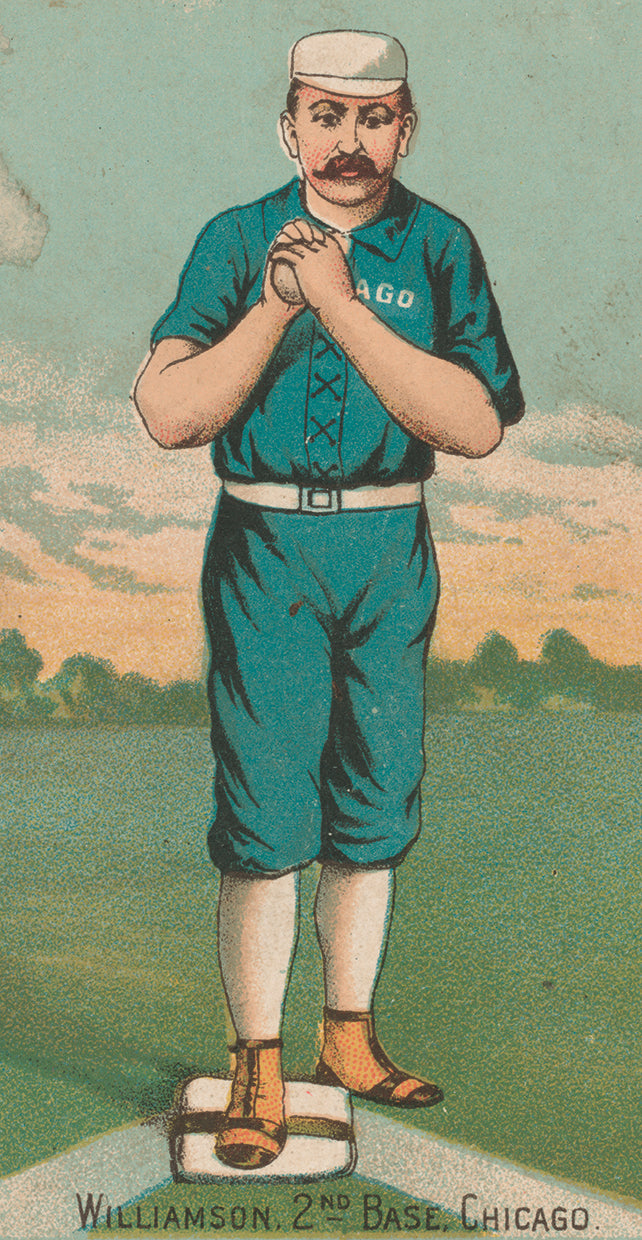 Ned Williamson, Chicago White Stockings, baseball card portrait
