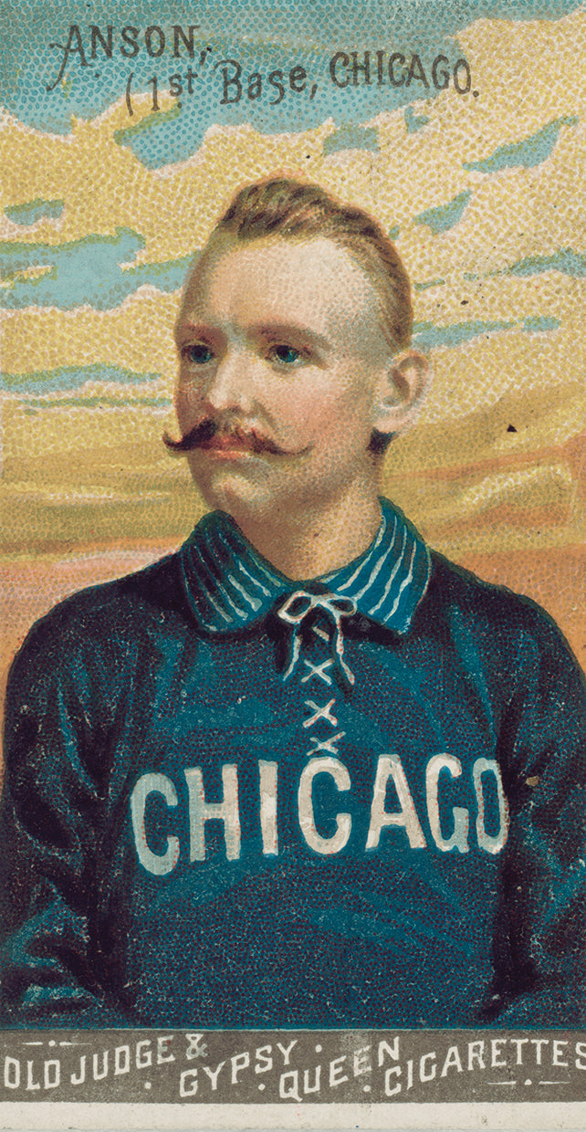 Cap Anson, Chicago White Stockings, baseball card portrait