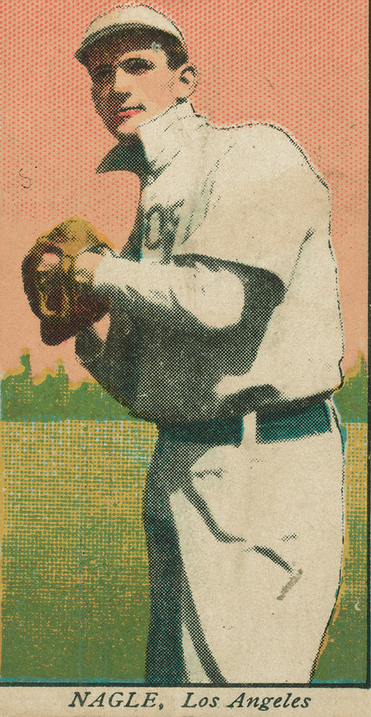 Nagle, Los Angeles Team, baseball card portrait