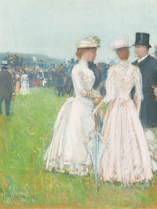 Au Grand Prix de Paris (At the Grand Prix de Paris), 1887 Canvas Print