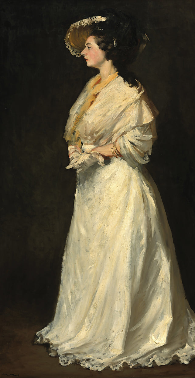 Young Woman in White