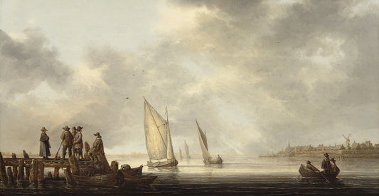A Pier Overlooking Dordrecht,Â early 1640s