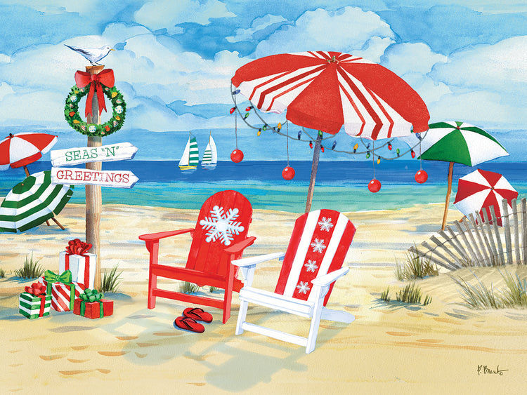 Holiday Beach Signs – Snowflakes