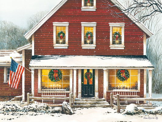 Country Christmas Canvas Print