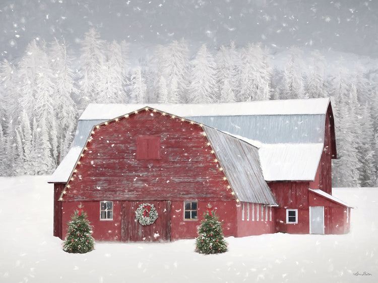 Red Christmas Barn