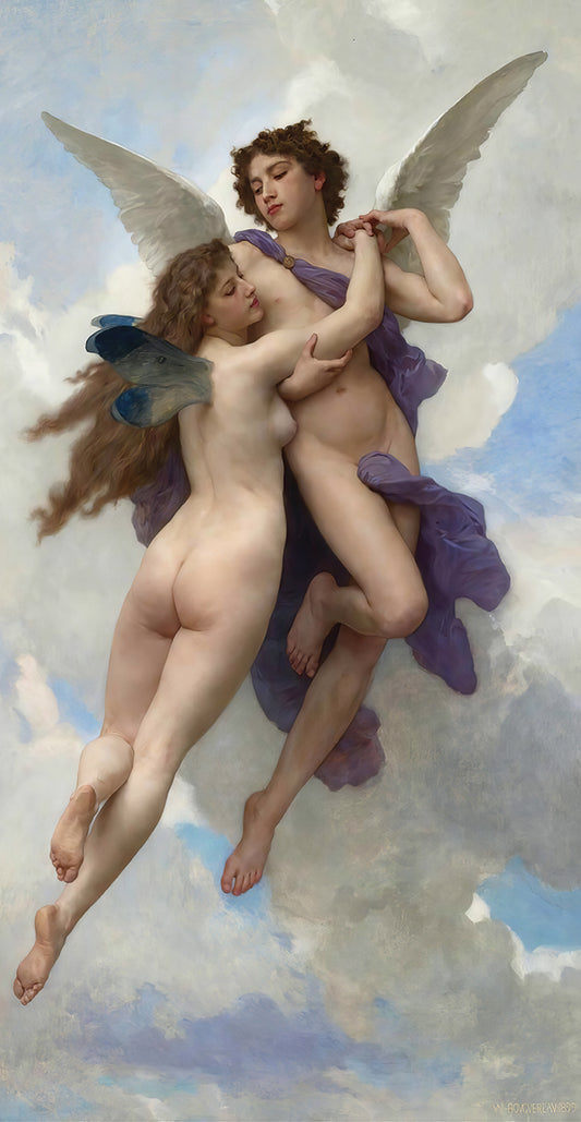 Love And Psyché (1899) Canvas Print