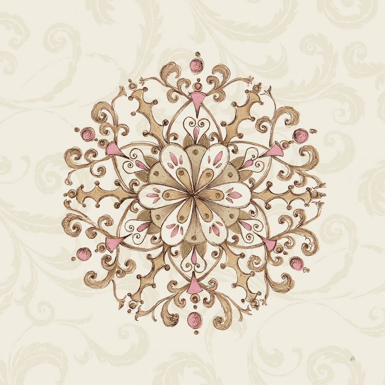 Elegant Season Snowflake III Pink