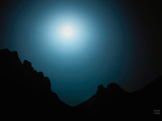 Blue Moon Desert Canvas Print