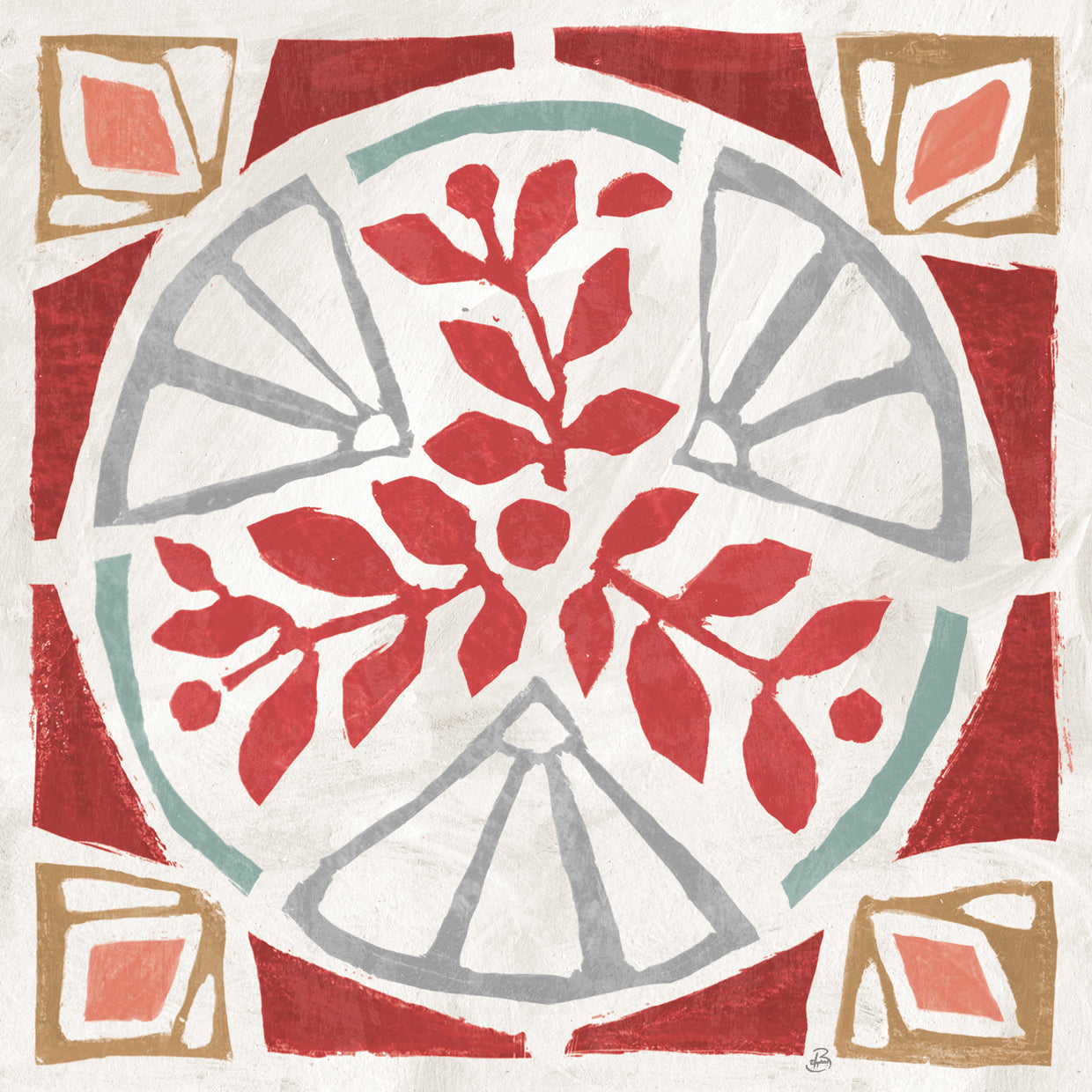 Woodcut Christmas XII Color