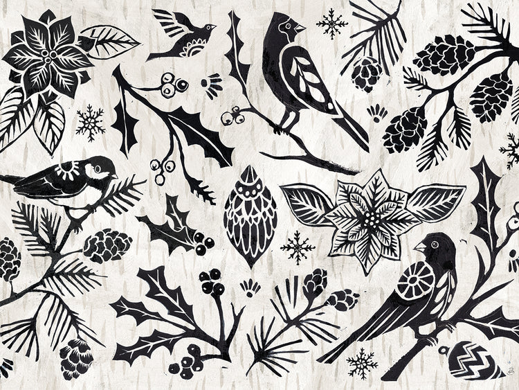 Woodcut Christmas II