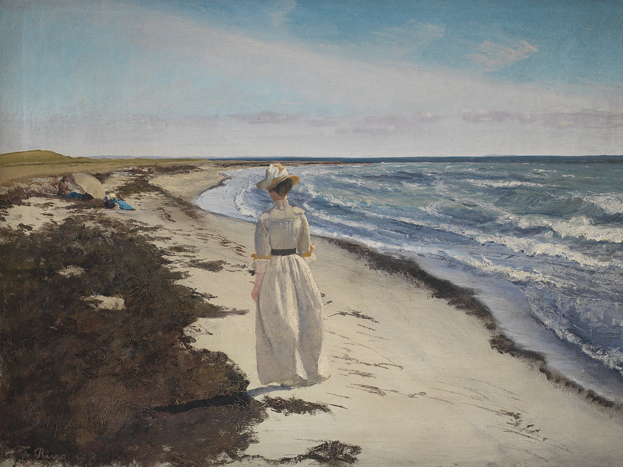 Lady at Karrebæksminde Beach, Zealand (1898)