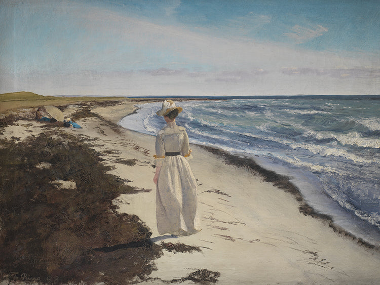 Lady at Karrebæksminde Beach, Zealand (1898)
