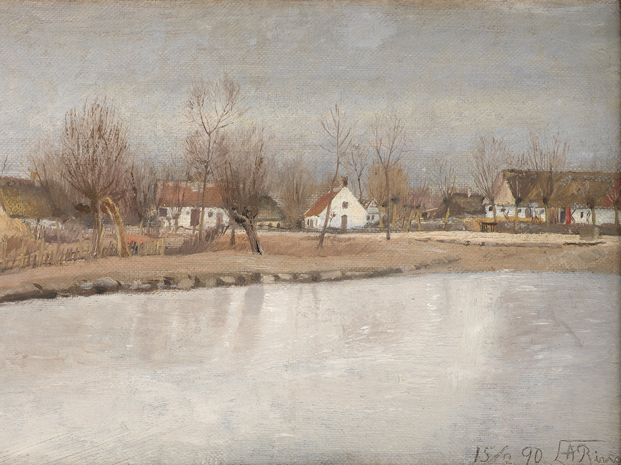 The Village Pond at Ring, Zealand (1890)