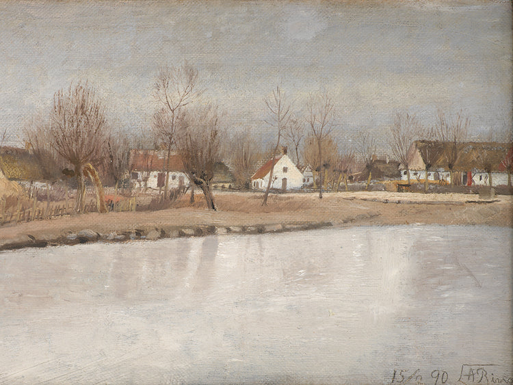 The Village Pond at Ring, Zealand (1890)