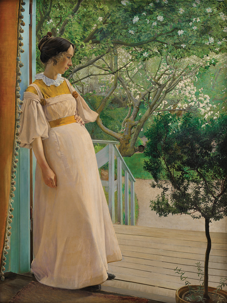 At The French Windows. The Artist’s Wife