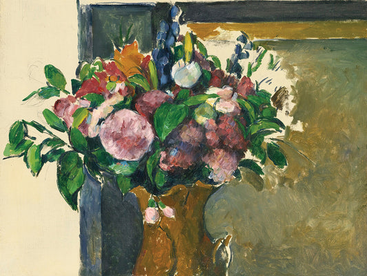 Fleurs Dans Un Vase Rouge (circa 1880-81) Canvas Print