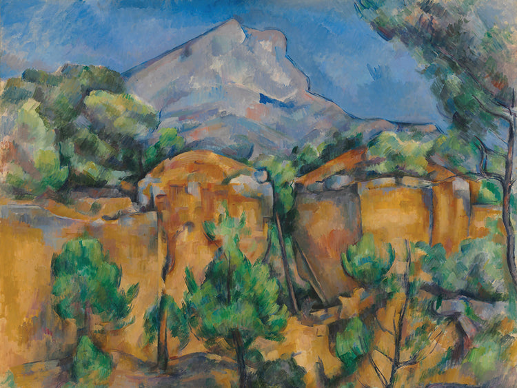 La Montagne Sainte-Victoire vue de la carrière Bibémus (circa 1897)