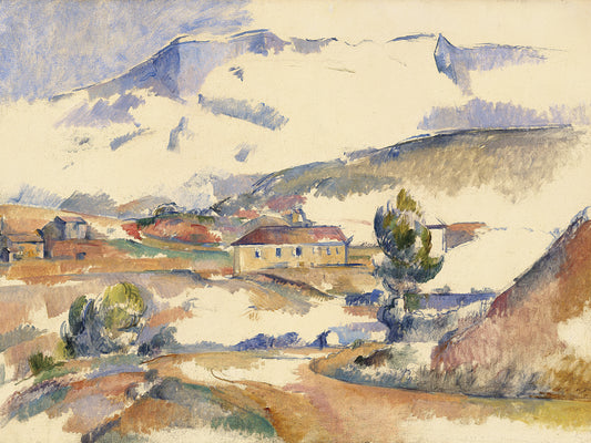 Montagne Sainte-Victoire,from near Gardanne (c. 1887) Canvas Print