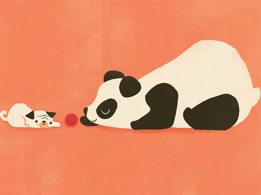 The Pug and the Panda Canvas Print