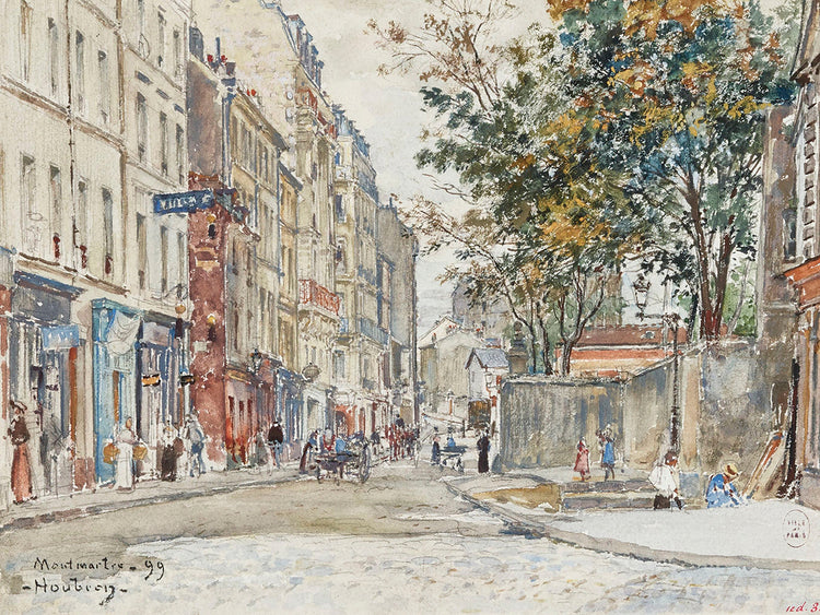 Rue Hermel en Montmartre (1899) Lienzo