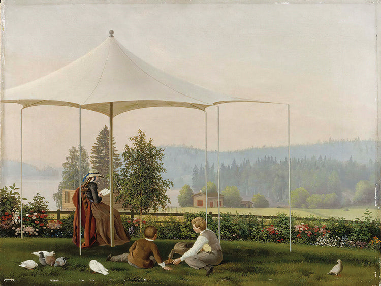 En el jardín de Haminalahti (1856 - 1857) Lienzo