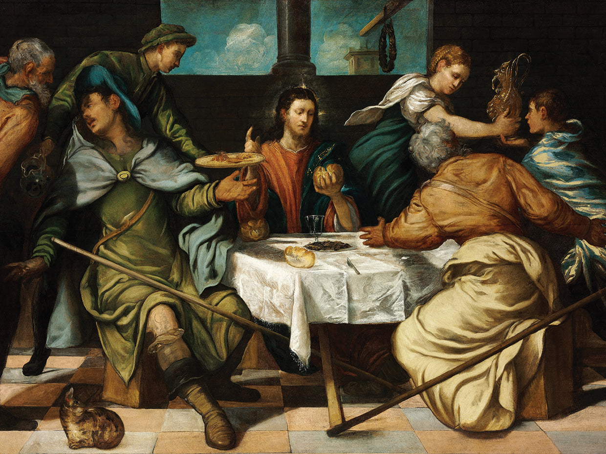 La cena en Emaús (C.1542) Lienzo