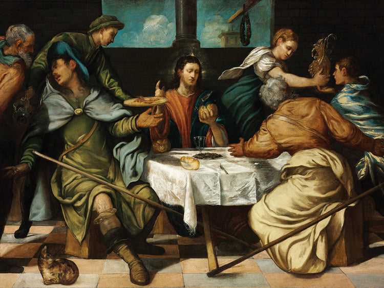La cena en Emaús (C.1542) Lienzo